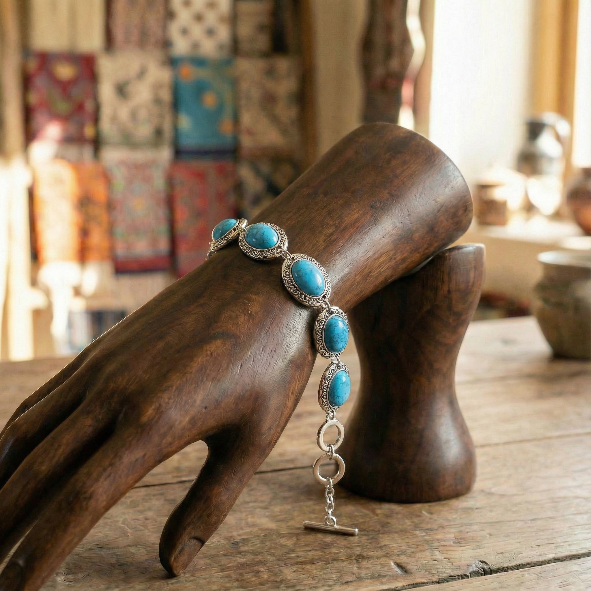 Himalayan Turquoise Vein Bracelet