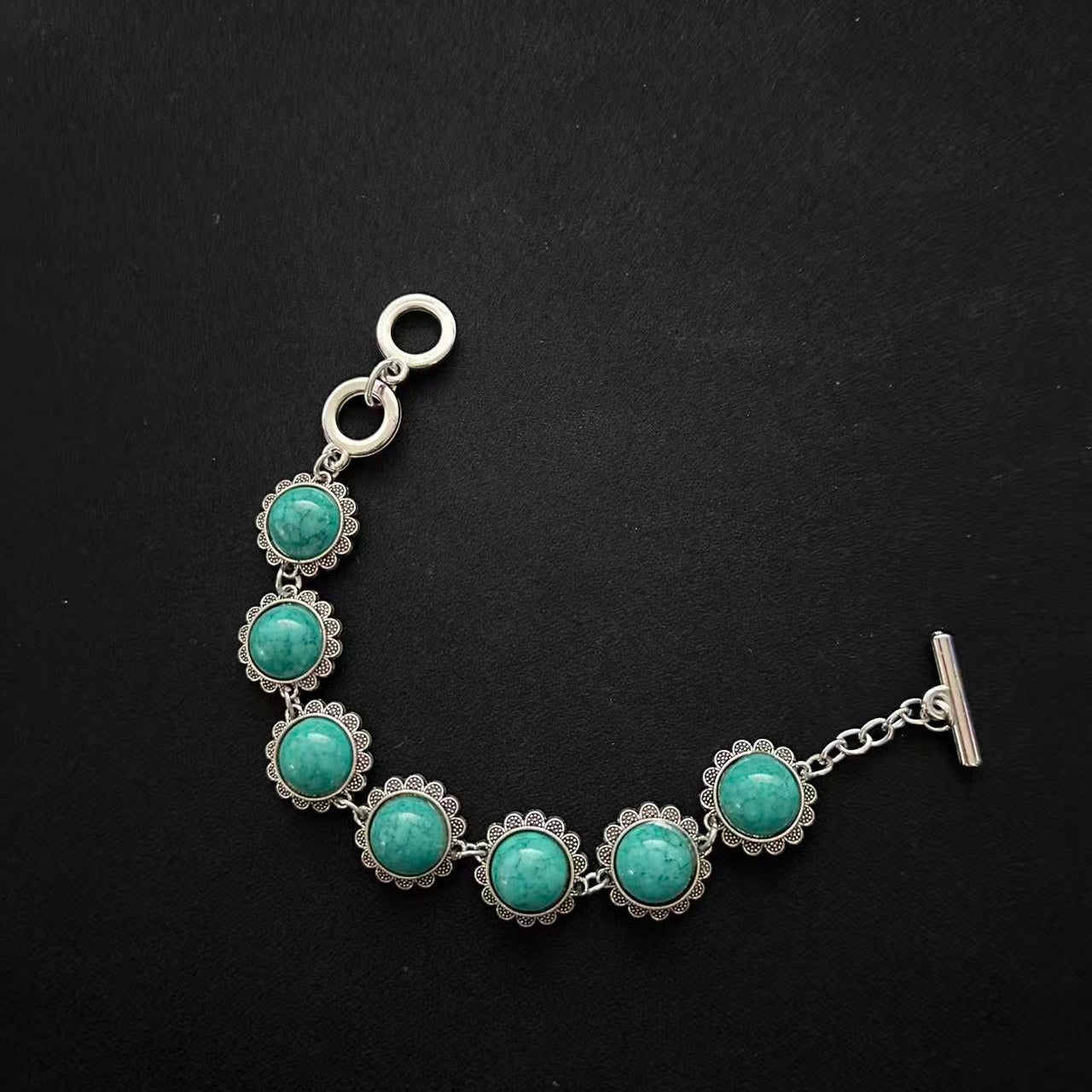 Himalayan Turquoise Sunburst Bracelet